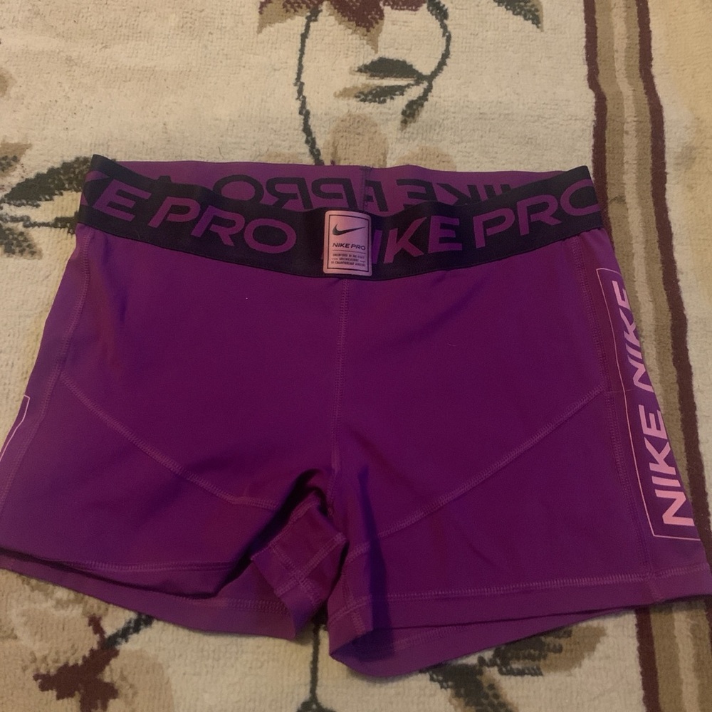 Nike Women's Purple Pro Shorts